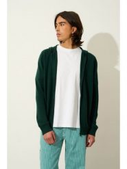 AUTHENTIC CASHMERE Kaszmirowy kardigan "Neurre" w kolorze ciemnozielonym rozmiar: XXL. Zielone swetry rozpinane AUTHENTIC CASHMERE, xxl, bez wzorów, z kaszmiru, bez kołnierzyka, bez ramiączek. Za 434.99 zł.