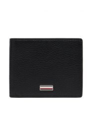 Tommy Hilfiger Portfel Th Central Mini Cc Wallet AM0AM14495 Czarny. Czarne portfele Tommy Hilfiger, bez wzorów, ze skóry. Za 249.99 zł.