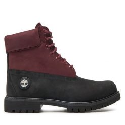 Trapery Timberland. Czerwone trapery Timberland, bez zapięcia. Za 999.99 zł.