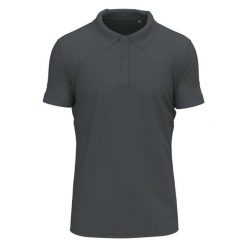 Męska, Rozciągliwa Koszulka Polo. Szare koszulki polo Stedman, m, bez wzorów, bez kołnierzyka, bez ramiączek. Za 124.99 zł.