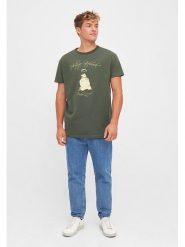 Derbe Koszulka w kolorze khaki rozmiar: M. Brązowe bezrękawniki Derbe, m, bez wzorów, z bawełny, bez kołnierzyka, bez ramiączek. Za 65.38 zł.