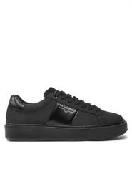 KARL LAGERFELD Sneakersy KL52218 Czarny. Czarne buty sportowe casual KARL LAGERFELD, bez wzorów, z nubiku, bez zapięcia. Za 999.99 zł.