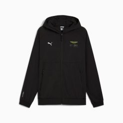 Kurtka z kapturem męska Puma AMF1 LIFESTYLE PUMATECH czarna 63444401 r M. Czarne kurtki Puma, m, bez wzorów, z elastanu, z kapturem. Za 377.00 zł.