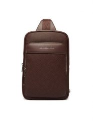 Tommy Hilfiger Saszetka Th Flag Monogram Sling Pack AM0AM14140 Brązowy. Brązowe torby na ramię Tommy Hilfiger, bez wzorów, ze skóry, bez dodatków. Za 489.99 zł.