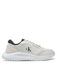 Calvin Klein Jeans Sneakersy Eva Runner Low Mg Wmm YM0YM01145 Biały. Białe buty sportowe casual Calvin Klein Jeans, bez wzorów, z jeansu, bez zapięcia. Za 339.99 zł.
