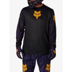 Bluza rowerowa męska Fox Ranger LS Jersey Img Print. Czarne bluzy FOX, m, bez wzorów, z jersey, bez kaptura. Za 247.49 zł.