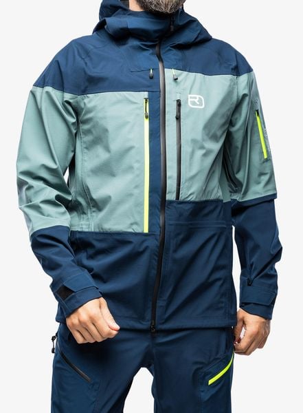 Kurtka skiturowa męska Ortovox 3L Guardian Shell Jacket. Zielone kurtki ORTOVOX, l, bez wzorów, z materiału, bez kaptura. Za 2,496.99 zł.