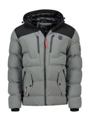 Geographical Norway Kurtka zimowa "Cachot" w kolorze szarym rozmiar: XXL. Szare kurtki Geographical Norway, na zimę, xxl, bez wzorów, bez kaptura. Za 311.85 zł.