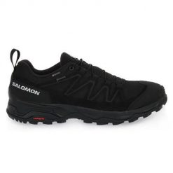 Buty do biegania męskie Salomon X Ward Leather Mid Gtx. Czarne buty do biegania Salomon, bez wzorów, z gore-texu, bez zapięcia, do biegania, gore-tex. Za 657.00 zł.