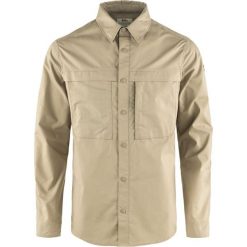 Koszula turystyczna Fjallraven Abisko Trail Shirt LS. Brązowe koszule Fjällräven, l, bez wzorów, z bawełny, bez kołnierzyka, bez ramiączek. Za 577.49 zł.