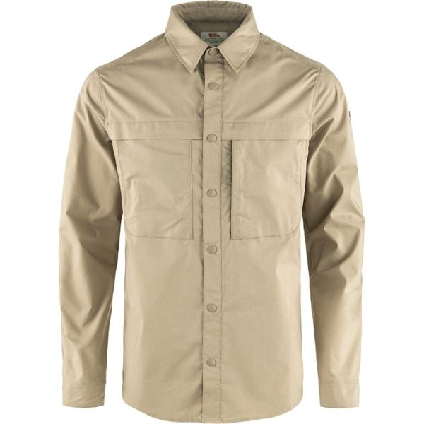 Koszula turystyczna Fjallraven Abisko Trail Shirt LS. Brązowe koszule Fjällräven, l, bez wzorów, z bawełny, bez kołnierzyka, bez ramiączek. Za 577.49 zł.