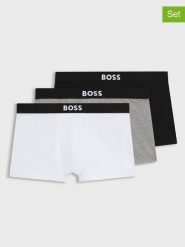 Hugo Boss Underwear Bokserki (3 pary) w kolorze czarnym, szarym i białym rozmiar: M. Białe bokserki Hugo Boss Underwear, m, bez wzorów. Za 137.42 zł.
