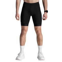 Spodenki triathlonowe męskie 2XU Core Tri 8". Czarne krótkie spodenki sportowe 2XU, l, bez wzorów, z elastanu. Za 407.30 zł.