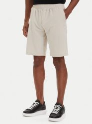 KARL LAGERFELD Szorty sportowe 265701 562034 Beżowy Regular Fit. Brązowe krótkie spodenki sportowe KARL LAGERFELD, m, bez wzorów, z syntetyku. Za 589.99 zł.