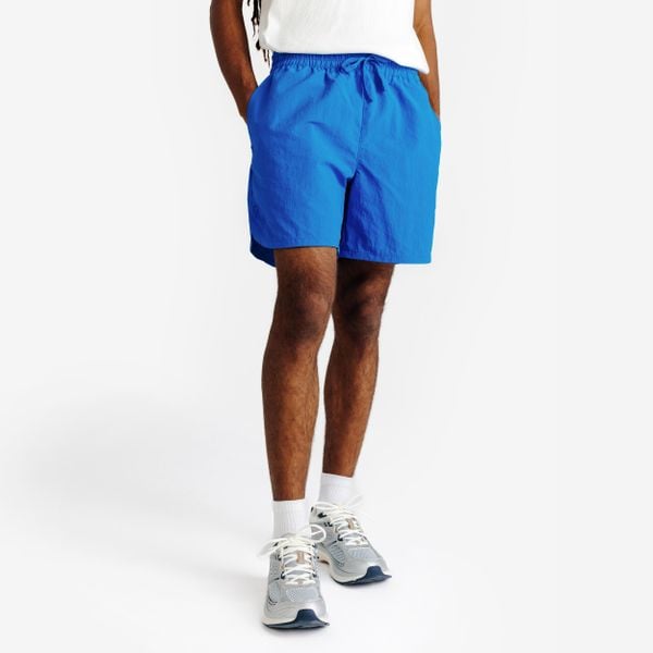 Spodenki płócienne męskie Elementals. Zielone krótkie spodenki sportowe Decathlon, l, bez wzorów, z materiału. Za 69.99 zł.