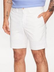Polo Ralph Lauren Szorty materiałowe 710799213031 Biały Slim Fit. Białe szorty Polo Ralph Lauren, m, bez wzorów, z bawełny. Za 549.99 zł.
