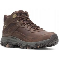 Buty trekkingowe dla mężczyzn Merrell Moab Advent 3 MID. Brązowe buty turystyczne Merrell, bez wzorów, bez zapięcia, trekkingowe. Za 409.99 zł.