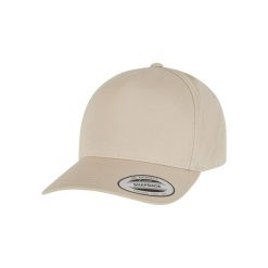 Czapka typu snapback Flexfit Classic. Brązowe czapki z daszkiem FLEXFIT, bez wzorów, z materiału. Za 121.50 zł.