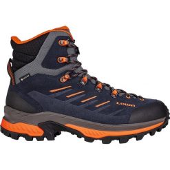 Buty trekkingowe męskie Lowa Randir Mid Gtx. Niebieskie buty turystyczne Lowa, na zimę, bez wzorów, z materiału, za kostkę, bez zapięcia, trekkingowe. Za 959.90 zł.