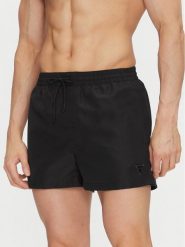 Guess Szorty kąpielowe F4GT00 WG282 Czarny Regular Fit. Czarne kąpielówki Guess, m, z aplikacjami, z syntetyku. Za 179.99 zł.