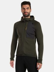 Kilpi Kurtka polarowa "Merini" w kolorze ciemnozielonym rozmiar: XL. Zielone kurtki Kilpi, xl, bez wzorów, z polaru, bez kaptura. Za 485.45 zł.