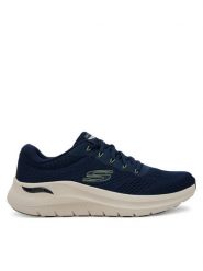 Skechers Sneakersy Arch Fit 2.0 232700/NVY Granatowy. Niebieskie buty sportowe casual Skechers, bez wzorów, z materiału, bez zapięcia. Za 369.99 zł.