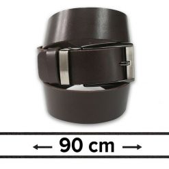 Pasek do Spodni, Brązowy 90 cm, Skórzany, Elegancki, Męski, Możliwość Skrócenia -ZET. Brązowe paski Zet, bez wzorów, ze skóry, eleganckie. Za 89.00 zł.