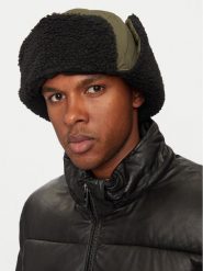 Woolrich Czapka Quilted Trapper Hat CFWOAC0295MRUT2635 Khaki. Brązowe czapki zimowe Woolrich, bez wzorów, z materiału. Za 619.99 zł.