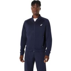 Kurtka z dresu Asics Warm-Up. Niebieskie kurtki ASICS, l, bez wzorów, z dresówki, bez kaptura. Za 259.20 zł.
