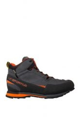Buty trekkingowe męskie Boulder X Mid. Brązowe buty turystyczne La Sportiva, na zimę, bez wzorów, z gore-texu, przed kolano, bez zapięcia, trekkingowe, gore-tex. Za 1,057.00 zł.