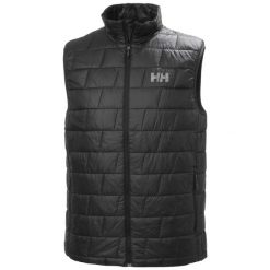 Kurtka puchowa bez rękawów Helly Hansen Lifaloft. Czarne kurtki Helly Hansen, s, bez wzorów, z materiału, bez kaptura. Za 761.50 zł.