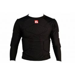 FS-08 S Koszulka kompresyjna z długim rękawem, futbol amerykański. Czarne odzież kompresyjna BARNETT, s, bez wzorów, na fitness i siłownię. Za 199.00 zł.