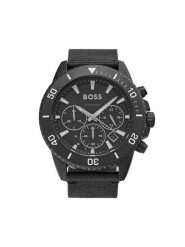 Boss Zegarek 1513918 Czarny. Czarne, analogowe zegarki Boss. Za 1,319.00 zł.