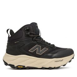 Buty do biegania New Balance. Czarne buty do biegania New Balance, bez wzorów, z gore-texu, bez zapięcia, do biegania, gore-tex. Za 929.99 zł.