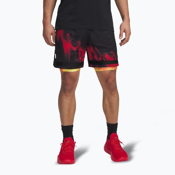 Spodenki koszykarskie męskie Uder Armour Curry Statement I. Czarne szorty Under Armour, m, bez wzorów, sportowe. Za 279.99 zł.