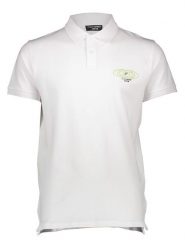 Plein Sport Koszulka polo w kolorze białym rozmiar: M. Białe koszulki polo Plein Sport, m, bez wzorów, bez kołnierzyka, bez ramiączek. Za 88.23 zł.