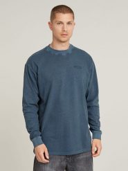 G-Star Bluza w kolorze niebieskim rozmiar: XS. Niebieskie bluzy G-Star, xs, bez wzorów, z bawełny, bez kaptura. Za 119.95 zł.