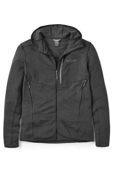 Bluza trekkingowa męska Ascendor Light Hoody. Czarne bluzy z kapturem RAB, m, bez wzorów, z hardshellu, z kapturem. Za 449.99 zł.