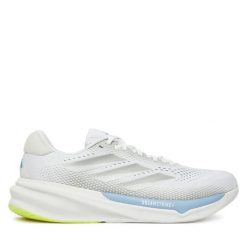 Buty do biegania adidas. Białe buty do biegania Adidas, bez wzorów, bez zapięcia, do biegania. Za 349.99 zł.