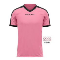 Koszulka piłkarska dla dorosłych Givova Revolution Interlock. Czarne t-shirty sportowe Givova, bez wzorów, bez ramiączek, do biegania. Za 53.59 zł.