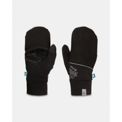 Uniseksowe rękawiczki do biegania Kilpi DRAG-U. Czarne rękawiczki Kilpi, bez wzorów. Za 189.67 zł.