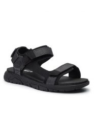 Timberland Sandały Windham Trail Sandal TB0A1V30015 Czarny. Czarne sandały Timberland, ze skóry, bez zapięcia. Za 369.99 zł.