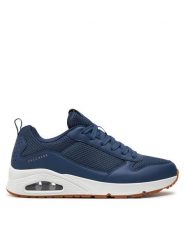 Skechers Sneakersy Fastime 237016/NVY Granatowy. Niebieskie buty sportowe casual Skechers, bez wzorów, z materiału, bez zapięcia. Za 259.99 zł.