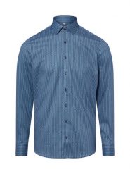 Olymp Level Five Koszula łatwa w prasowaniu Mężczyźni Slim Fit Bawełna niebieski, 39. Niebieskie koszule OLYMP Level Five, m, bez wzorów, z bawełny, bez kołnierzyka, bez ramiączek. Za 329.95 zł.