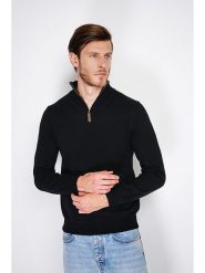 William de Faye Sweter w kolorze czarnym rozmiar: 42. Czarne swetry nierozpinane William de Faye, bez wzorów, z kaszmiru, bez kołnierzyka, bez ramiączek. Za 223.95 zł.