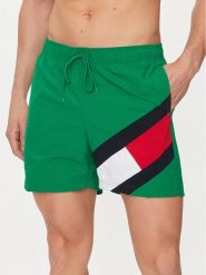 Tommy Hilfiger Szorty kąpielowe UM0UM02048 Zielony Slim Fit. Zielone kąpielówki Tommy Hilfiger, m, bez wzorów, z syntetyku. Za 199.99 zł.