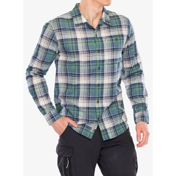 Koszula turystyczna męska Royal Robbins Redwood Plaid L/S. Niebieskie koszule ROYAL ROBBINS, l, bez wzorów, bez kołnierzyka, bez ramiączek. Za 266.99 zł.
