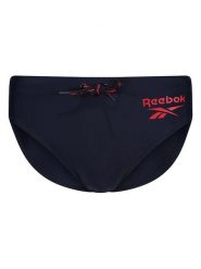 Reebok Kąpielówki "Wells" w kolorze granatowym rozmiar: XL. Niebieskie kąpielówki Reebok, xl, bez wzorów, z materiału. Za 43.99 zł.