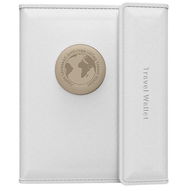 Portfel biały z lokalizatorem iOS MiTag MILI. Białe portfele MiLi, bez wzorów. Za 99.99 zł.