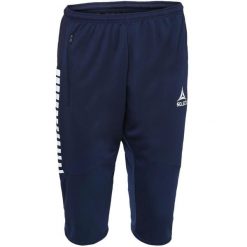 Spodnie piłkarskie 3/4 męskie Select Argentina granatowe. Niebieskie szorty Select, m, bez wzorów, sportowe. W wyprzedaży za 106.45 zł.